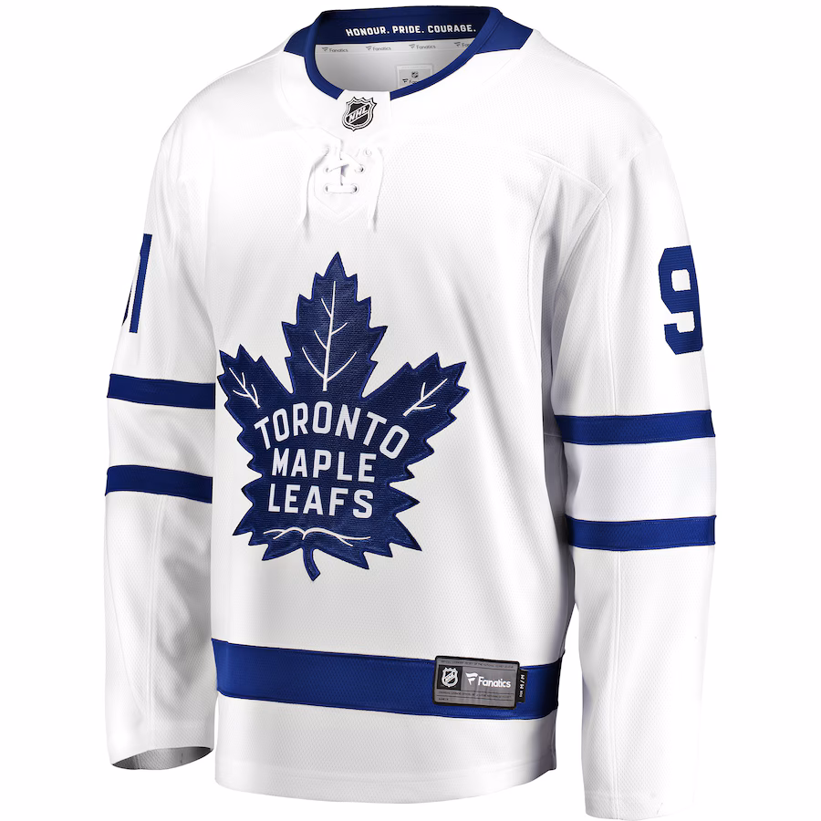 Men's Toronto Maple Leafs John Tavares Fanatics White Away Premier Breakaway Player - Jersey