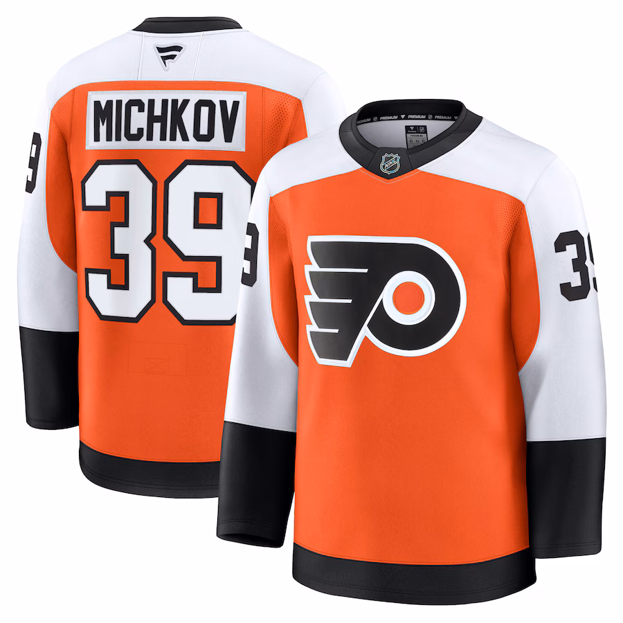 Matvei Michkov Philadelphia Flyers Fanatics Home Premium Jersey - Orange