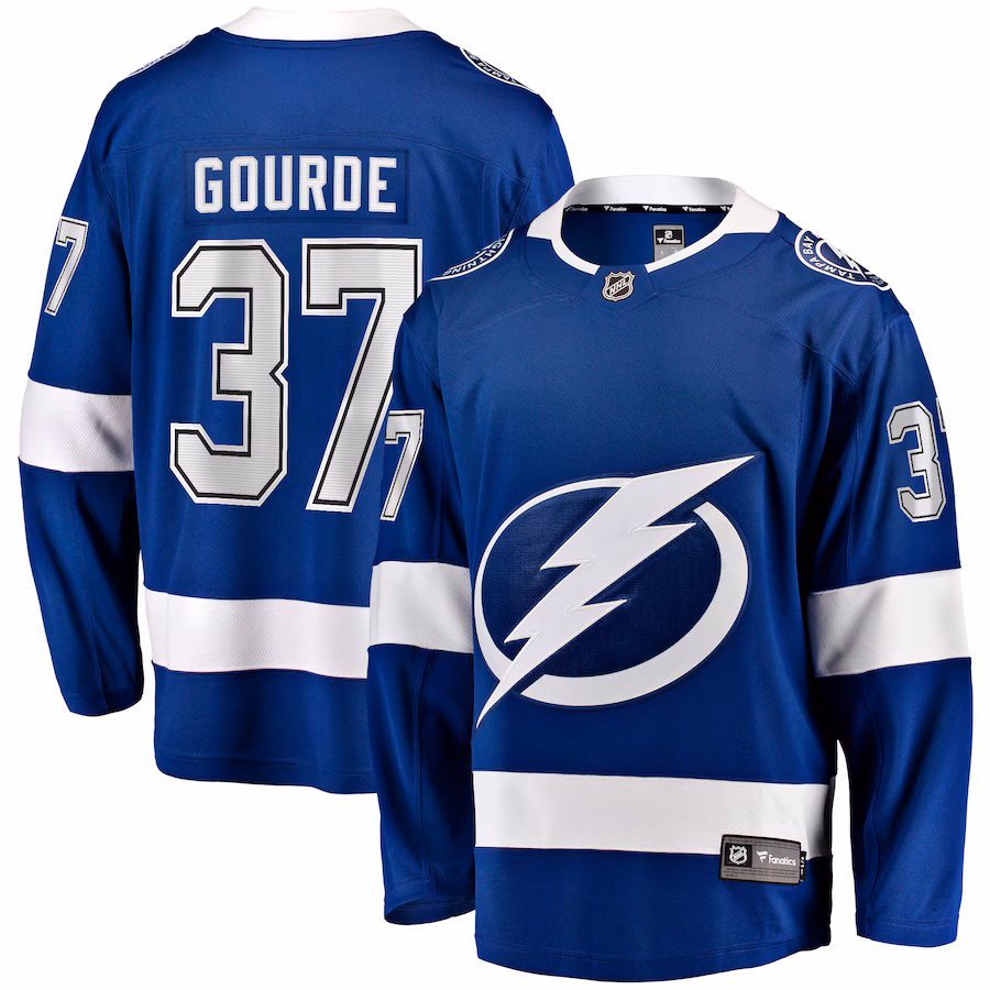 Yanni Gourde Tampa Bay Lightning Fanatics Home Breakaway Jersey - Blue