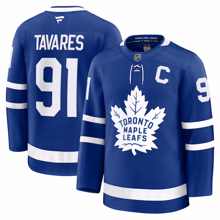 Men's Toronto Maple Leafs John Tavares Fanatics Blue Home Premium Player Jersey