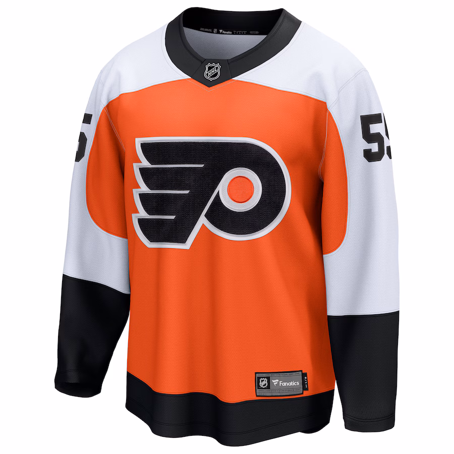 Givani Smith Philadelphia Flyers Fanatics Home Breakaway Jersey - Orange