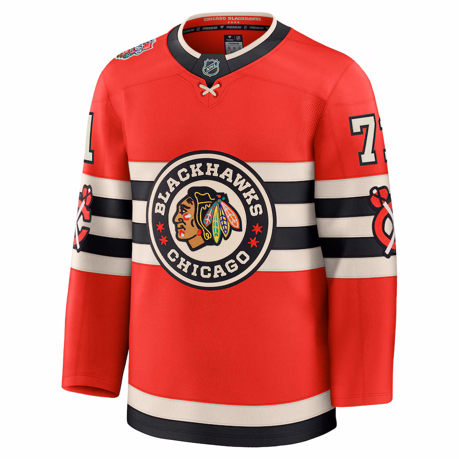 Taylor Hall Chicago Blackhawks Fanatics 2025 NHL Winter Classic Premium Player Jersey - Red