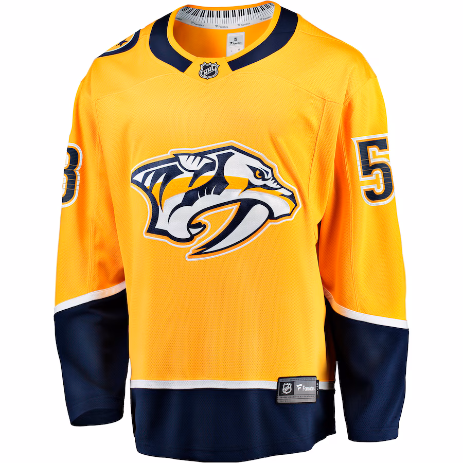 Michael Bunting Nashville Predators Fanatics Home Breakaway Jersey - Gold