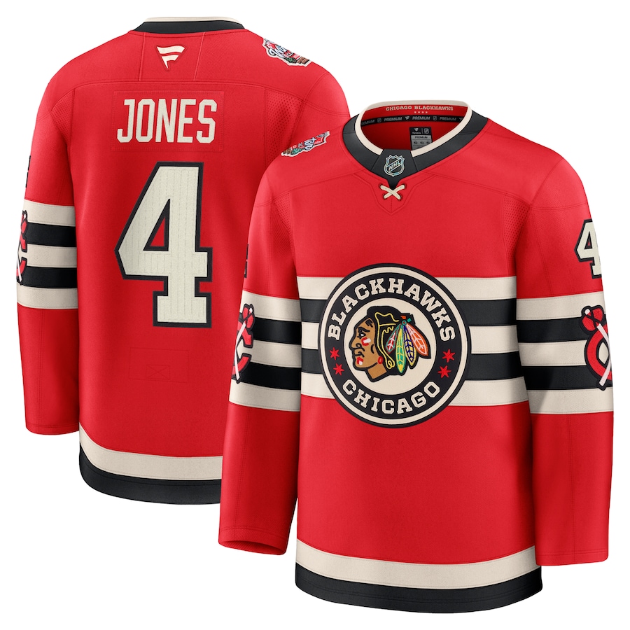 Seth Jones Chicago Blackhawks Fanatics 2025 NHL Winter Classic Premium Player Jersey - Red