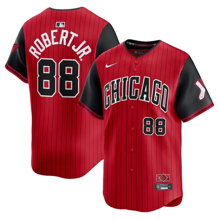 Men's Chicago White Sox Luis Robert Jr. Nike Red/Black 2025 City Connect Limited Player Jersey