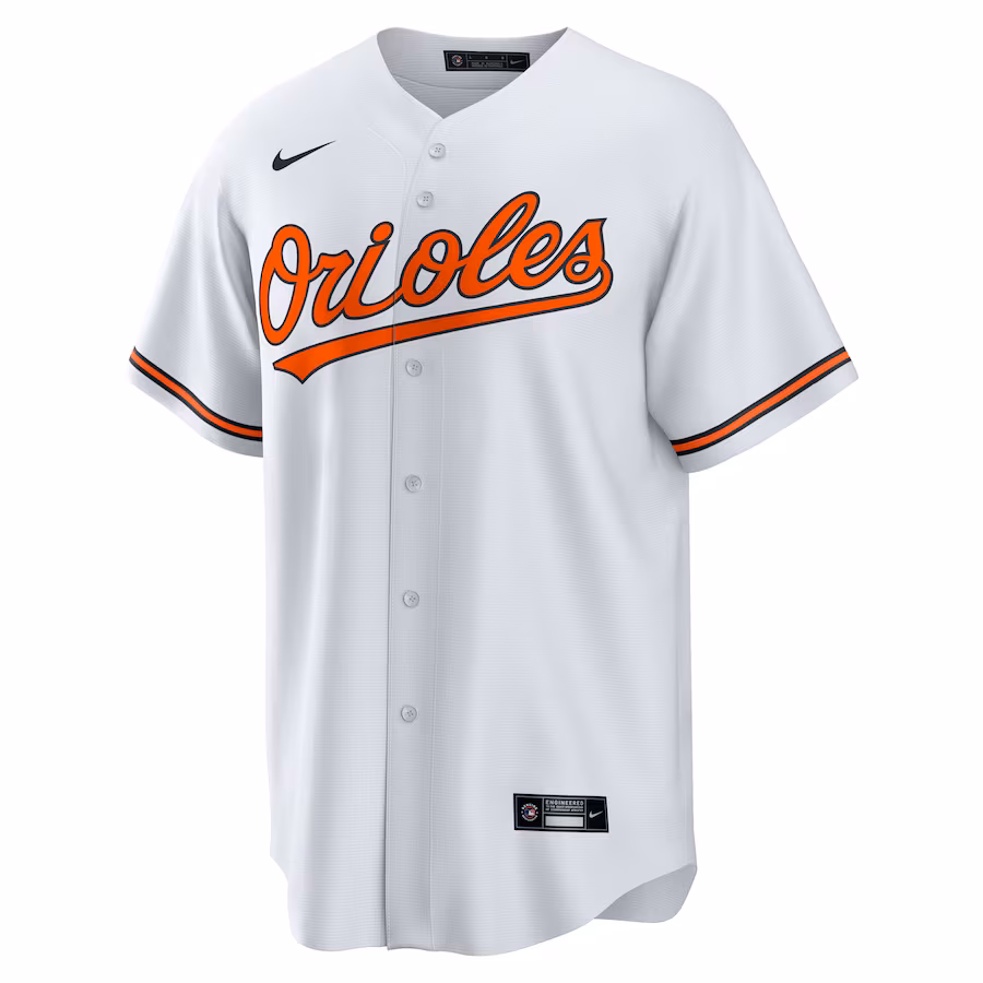 Men's Baltimore Orioles Grayson Rodriguez Nike White Home Replica Jersey