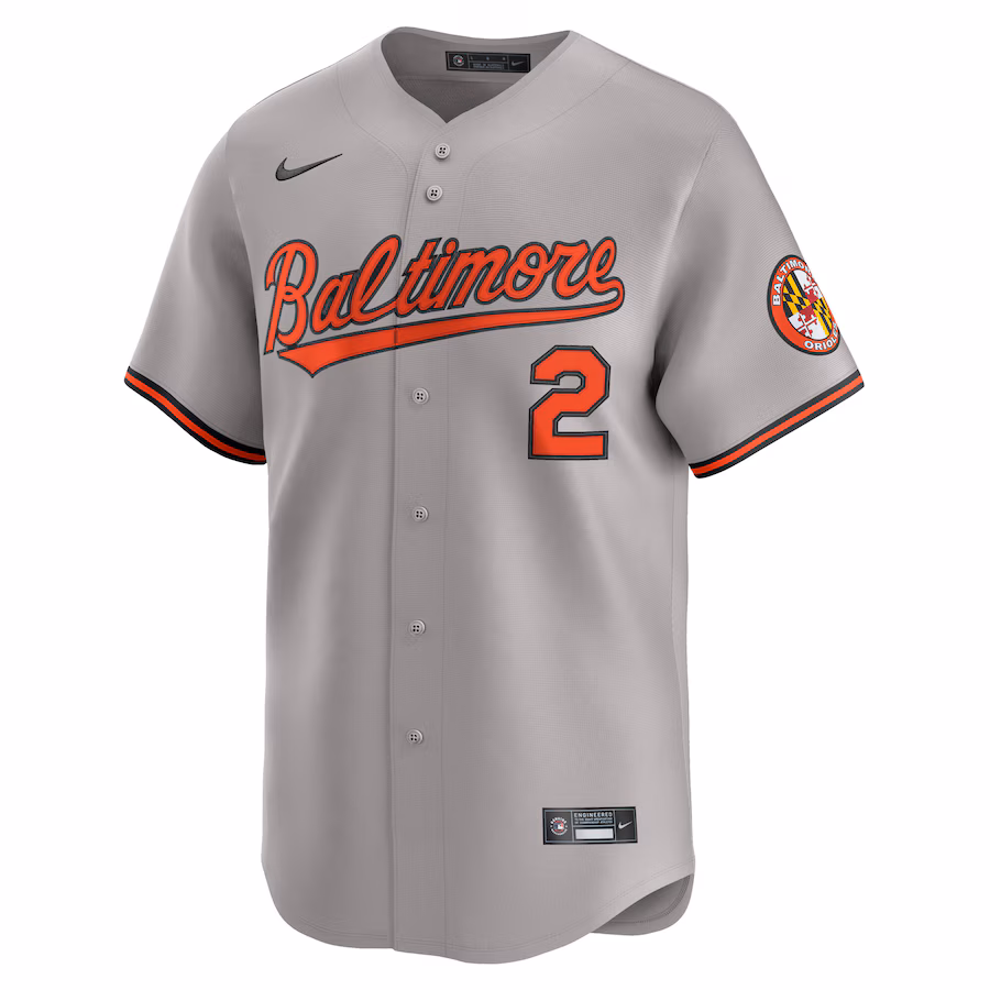 Men's Baltimore Orioles Gunnar Henderson Nike Gray Road Limited Player Jersey