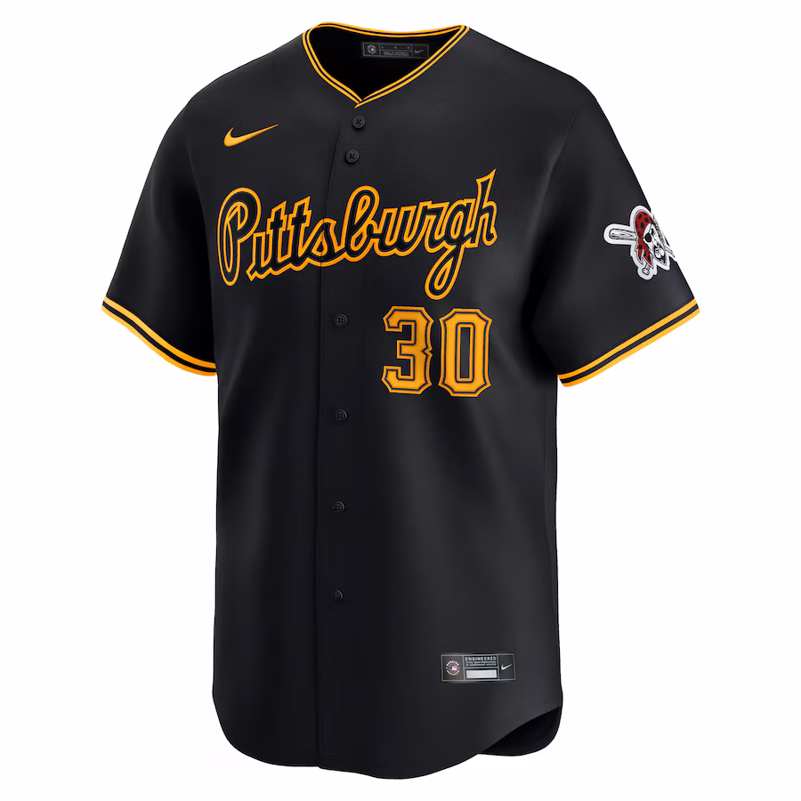 Men's Pittsburgh Pirates Paul Skenes Nike Black Alternate 2 Limited Player Jersey