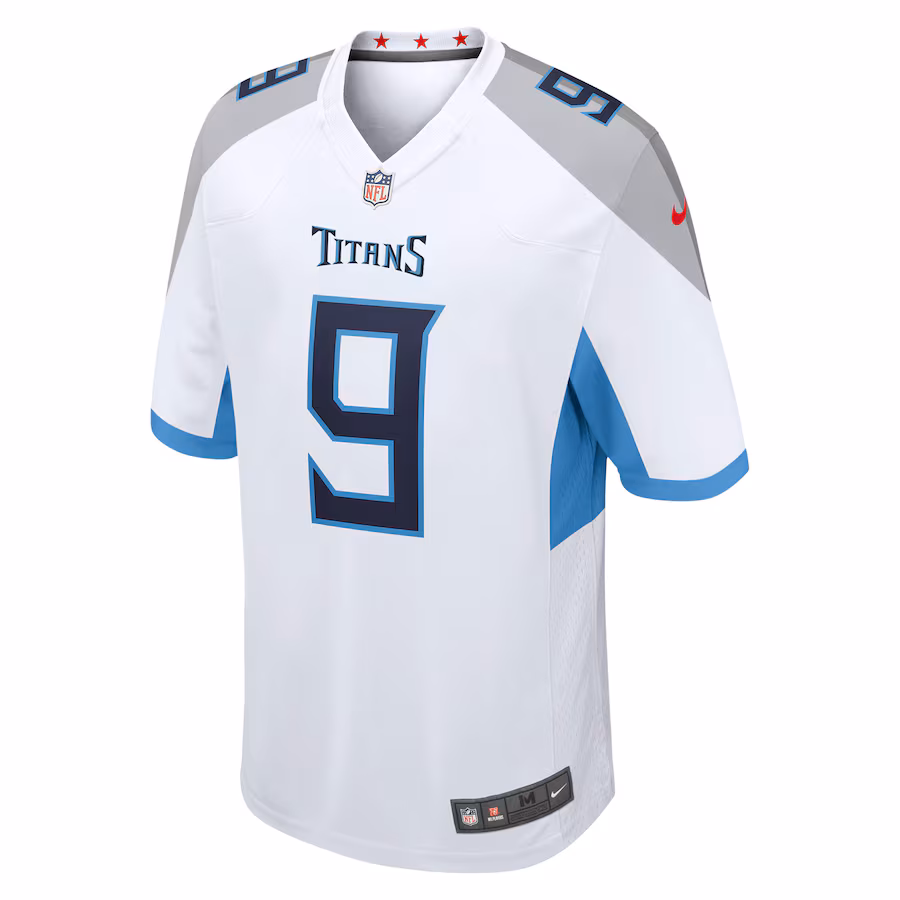 Men's Tennessee Titans Steve McNair Nike White Retired Player Game Jersey