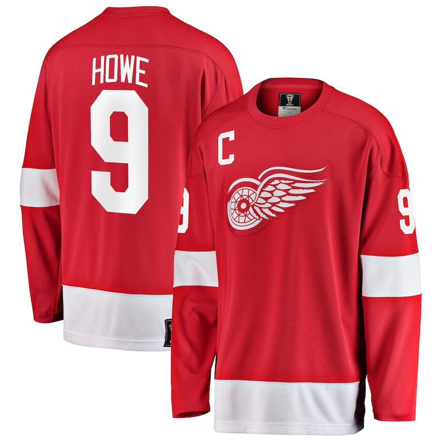 Men's Detroit Red Wings Gordie Howe Fanatics Red Premier Breakaway Retired - Player Jersey