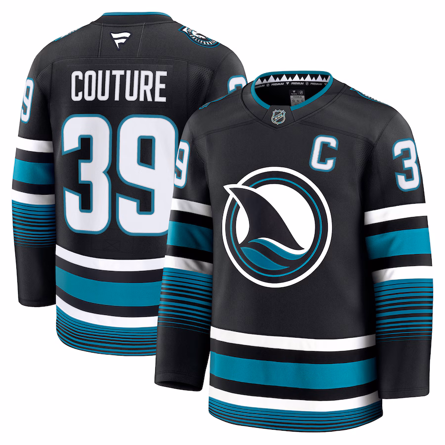 Logan Couture San Jose Sharks Fanatics Alternate Premium Jersey - Black