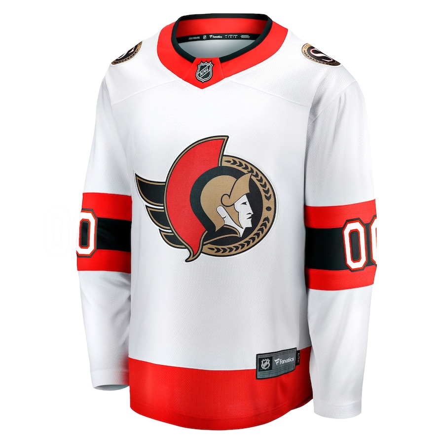 Men's Ottawa Senators Fanatics White Away - Custom Premier Breakaway Jersey