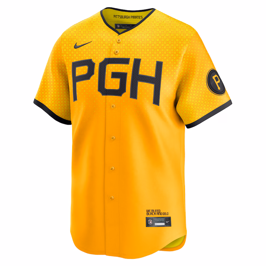 Men's Pittsburgh Pirates Paul Skenes Nike Gold City Connect Limited Player Jersey