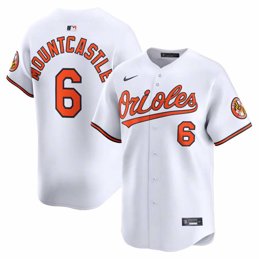 Men's Baltimore Orioles Ryan Mountcastle Nike White Home Limited Player Jersey