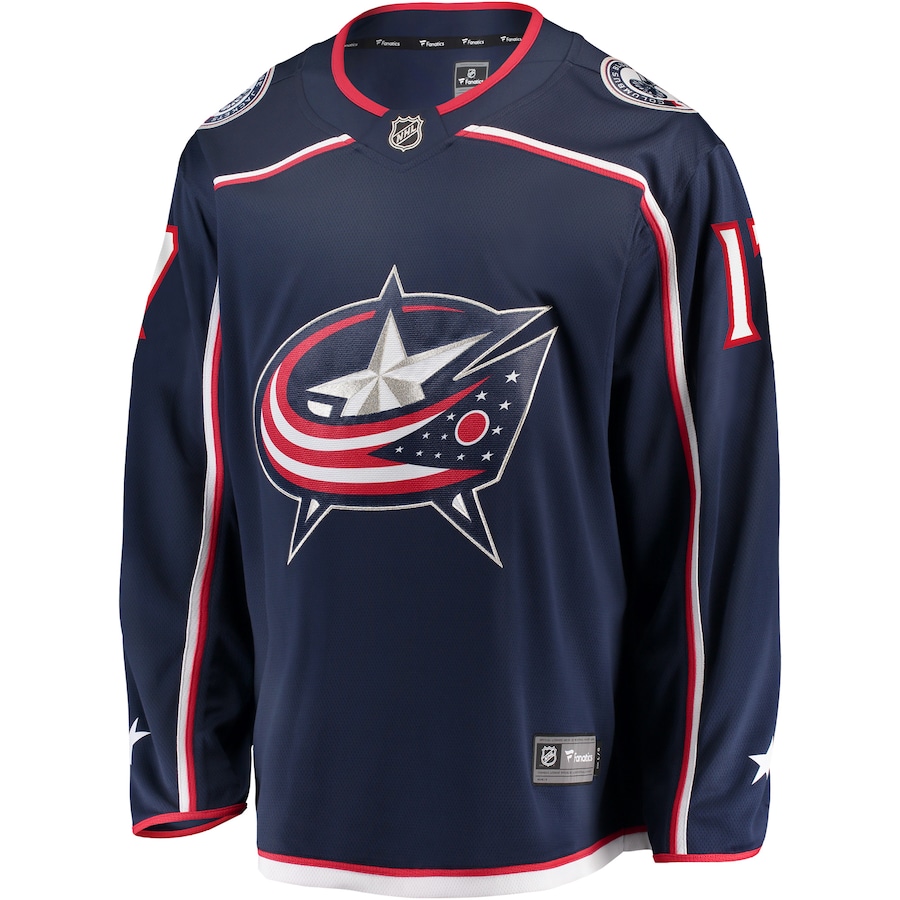 Justin Danforth Columbus Blue Jackets Fanatics Home Breakaway Player Jersey - Navy