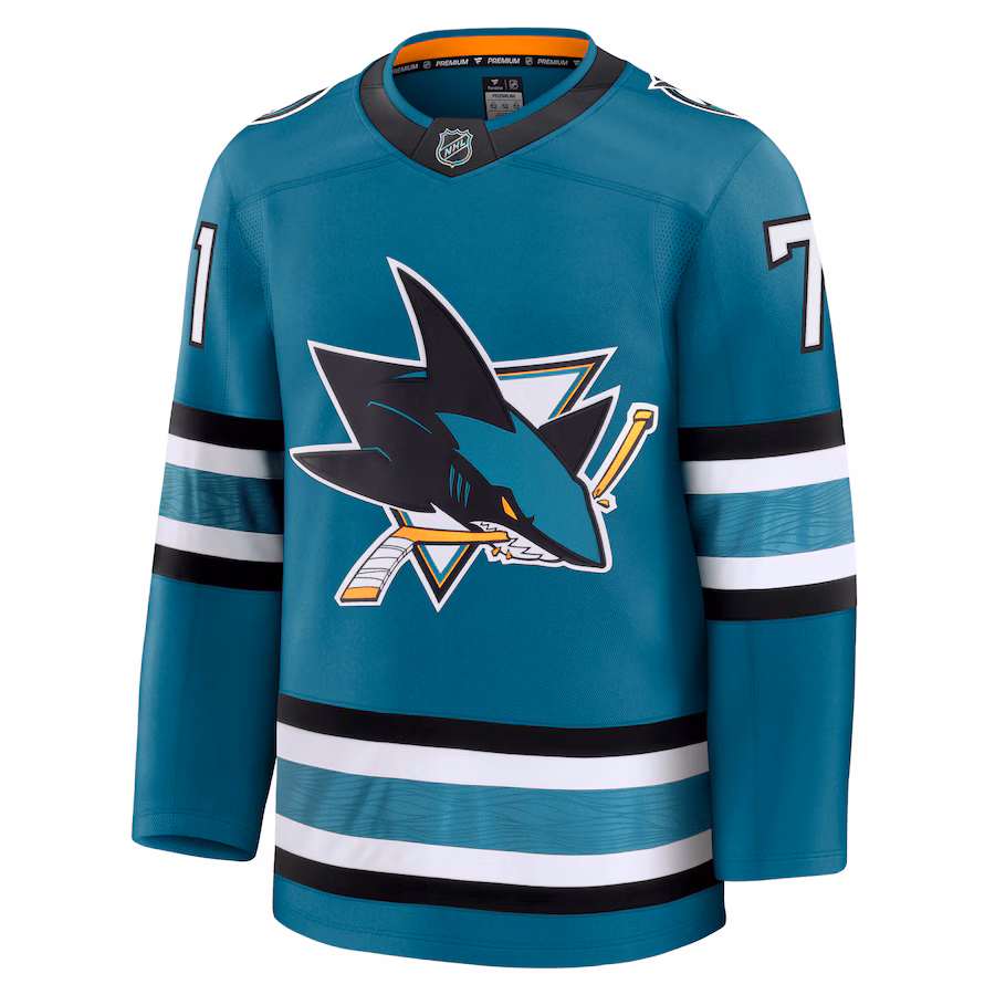 Macklin Celebrini San Jose Sharks Fanatics Home Premium Jersey - Teal