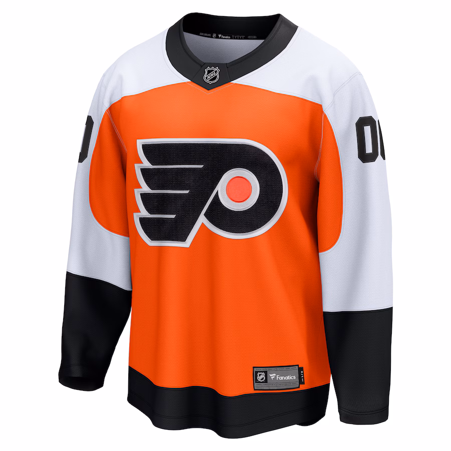 Philadelphia Flyers Fanatics Home Premier Breakaway Custom Jersey - Orange