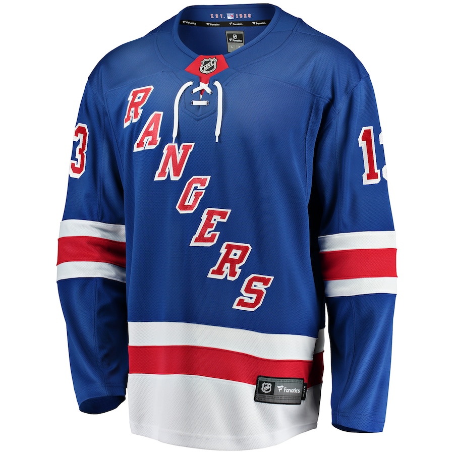 Men's New York Rangers Alexis Lafreniere Fanatics Blue Home Premier Breakaway Player - Jersey