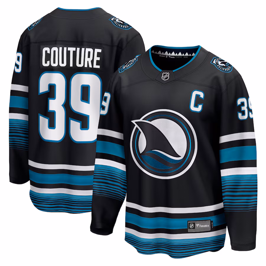 Logan Couture San Jose Sharks Fanatics Alternate Premier Breakaway Player Jersey - Black