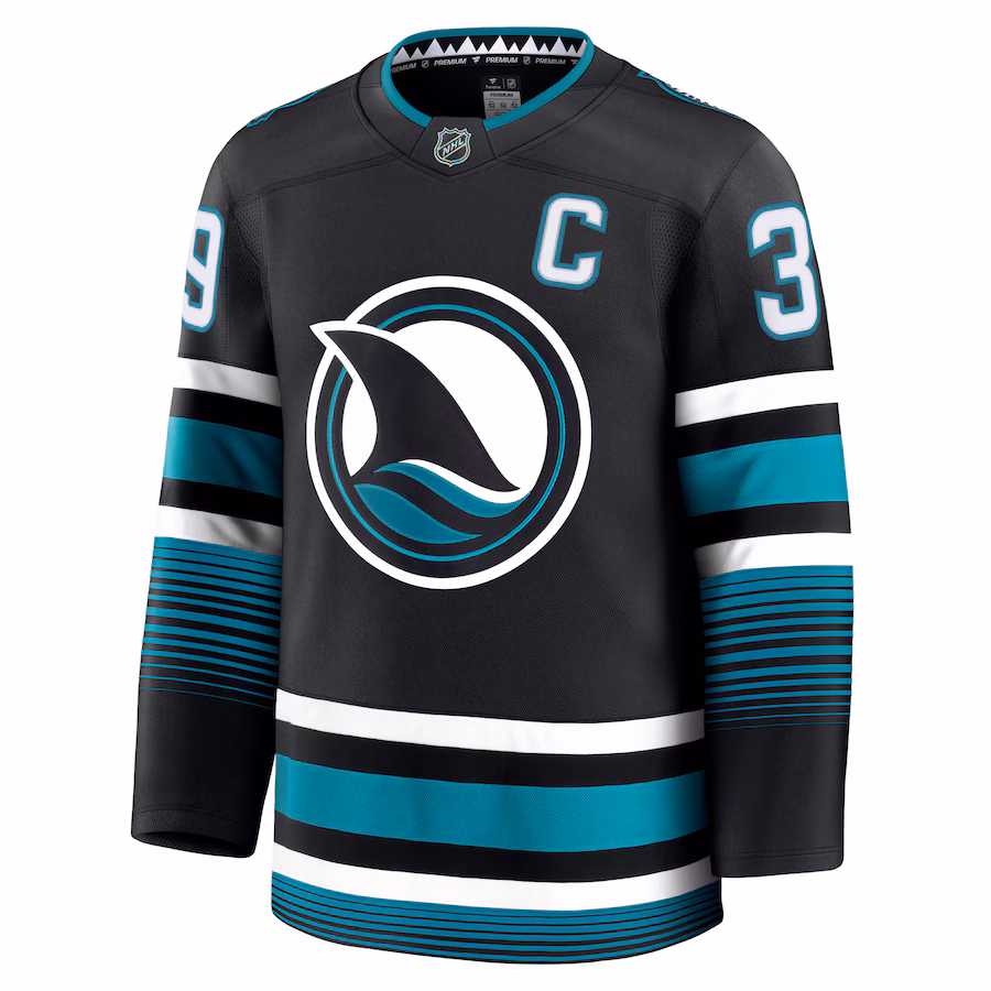 Logan Couture San Jose Sharks Fanatics Alternate Premium Jersey - Black
