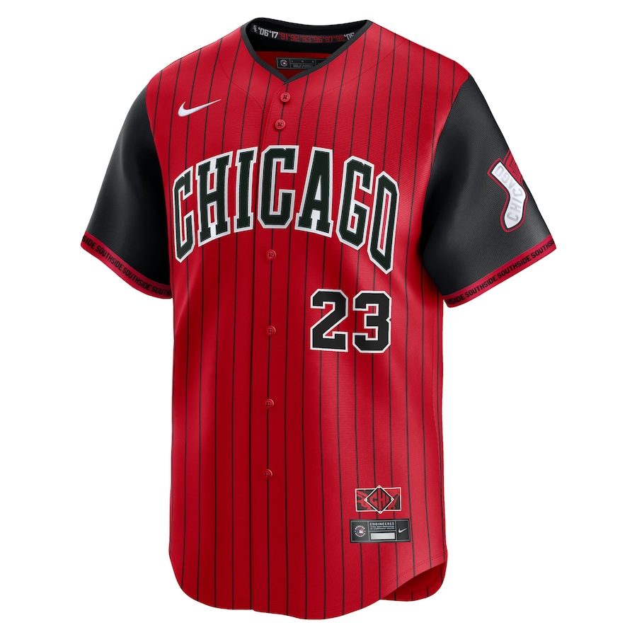 Men's Chicago White Sox Andrew Benintendi Nike Red/Black 2025 City Connect Limited Player Jersey