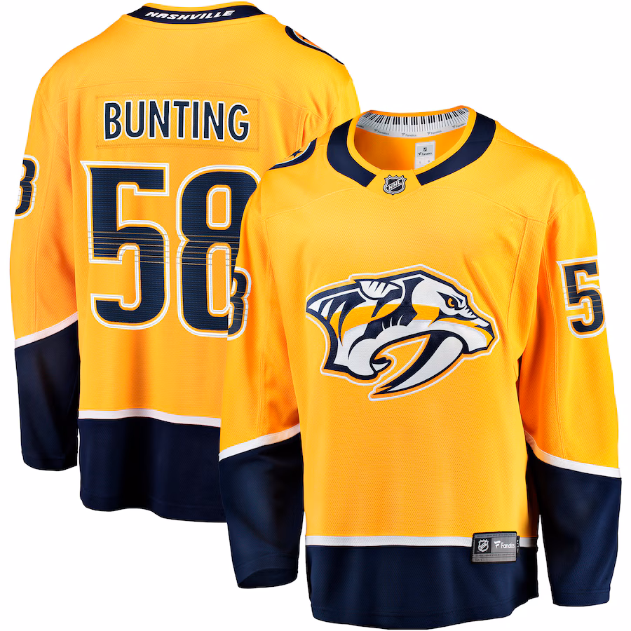 Michael Bunting Nashville Predators Fanatics Home Breakaway Jersey - Gold
