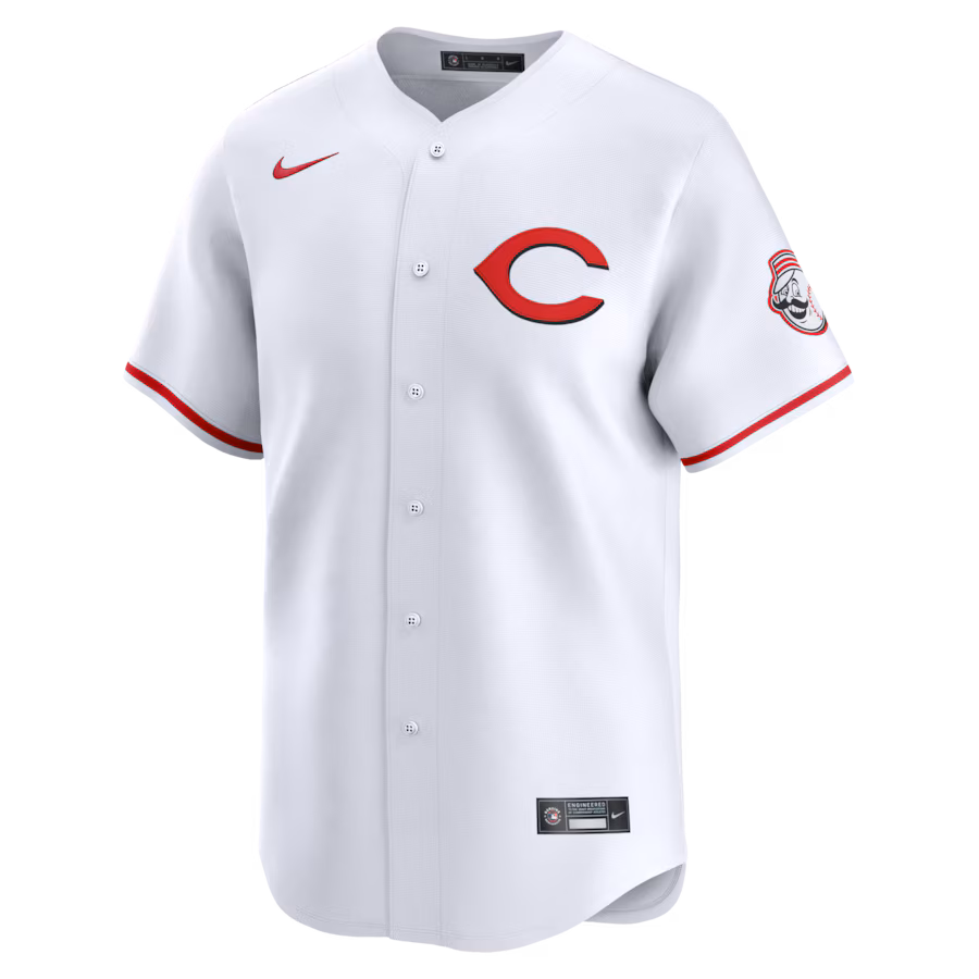 Men's Cincinnati Reds Elly De La Cruz Nike White Alternate 2 Limited Player Jersey