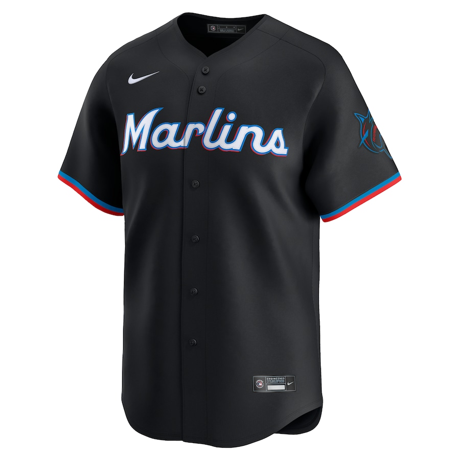 Sandy Alcantara Miami Marlins Nike Alternate Limited Player Jersey - Black