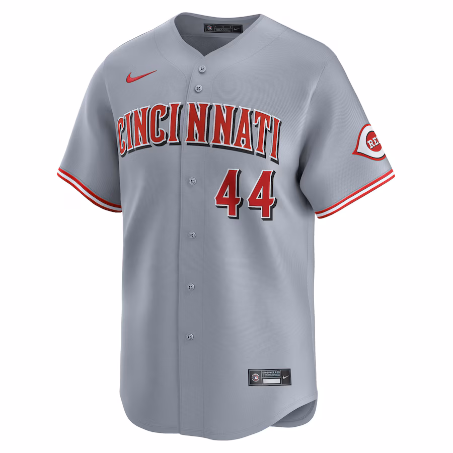 Men's Cincinnati Reds Elly De La Cruz Nike Gray Road Limited Player Jersey