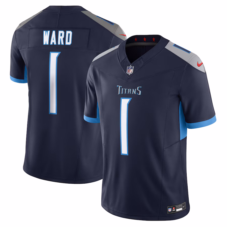 Men's Tennessee Titans Cameron Ward Nike Navy Alternate Limited Jersey