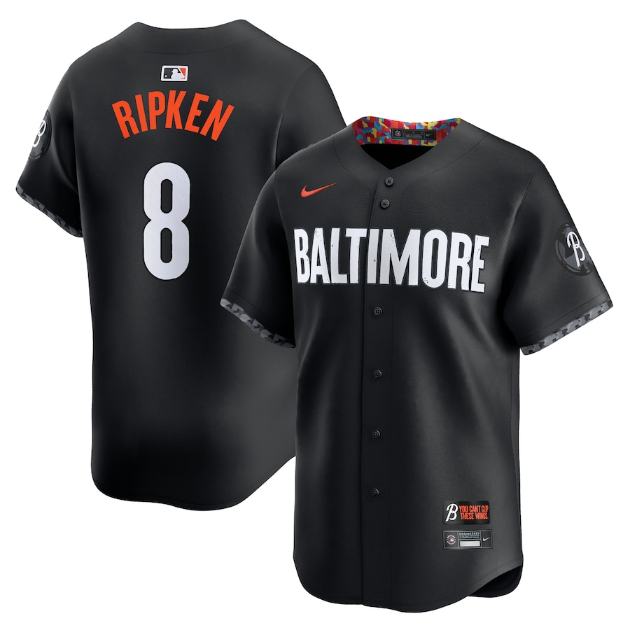 Cal Ripken Jr. Baltimore Orioles Nike City Connect Limited Jersey - Black