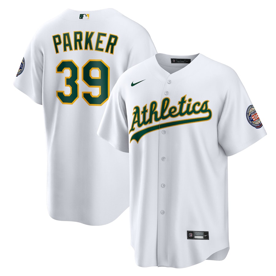 Dave Parker Athletics Nike 2025 Baseball Hall of Fame Name & Number Retired Replica Jersey - White