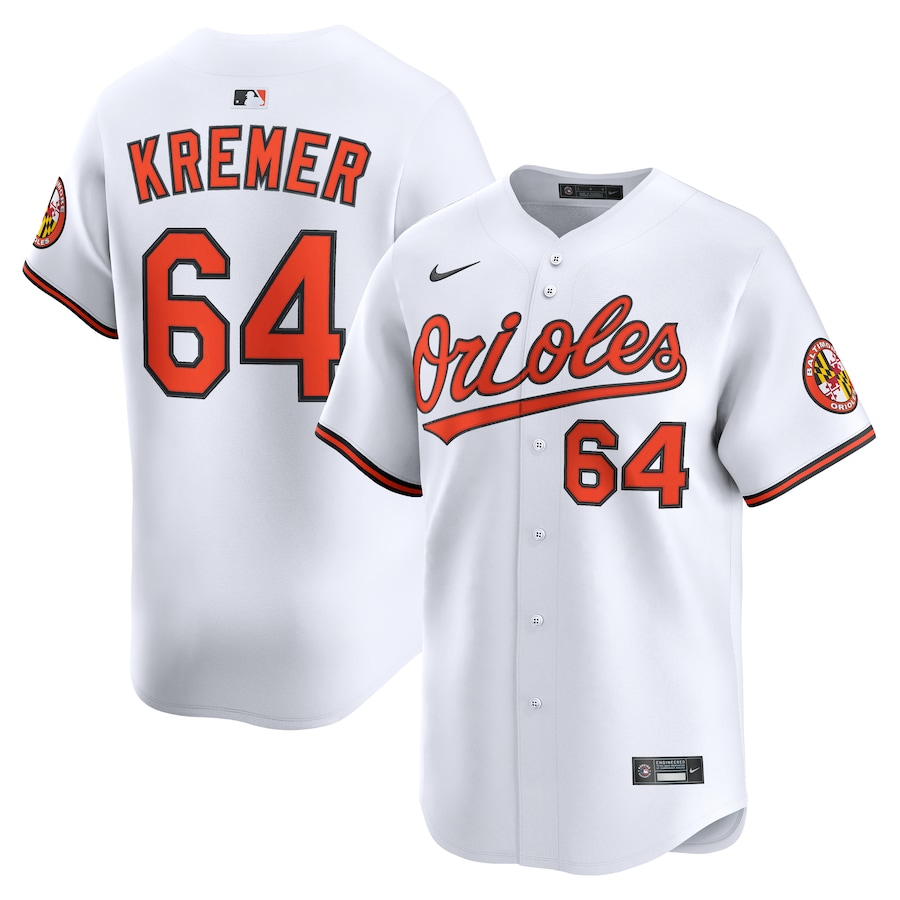 Dean Kremer Baltimore Orioles Nike Home Limited Player Jersey - White