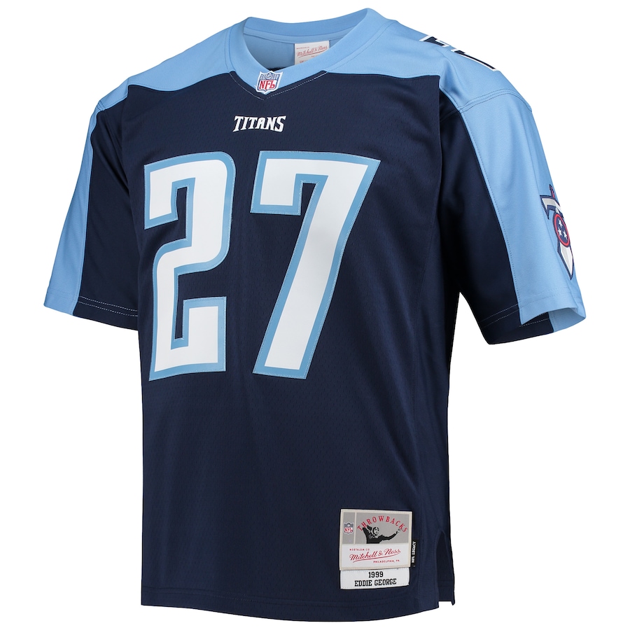 Eddie George Tennessee Titans Mitchell & Ness Legacy Replica Jersey - Navy