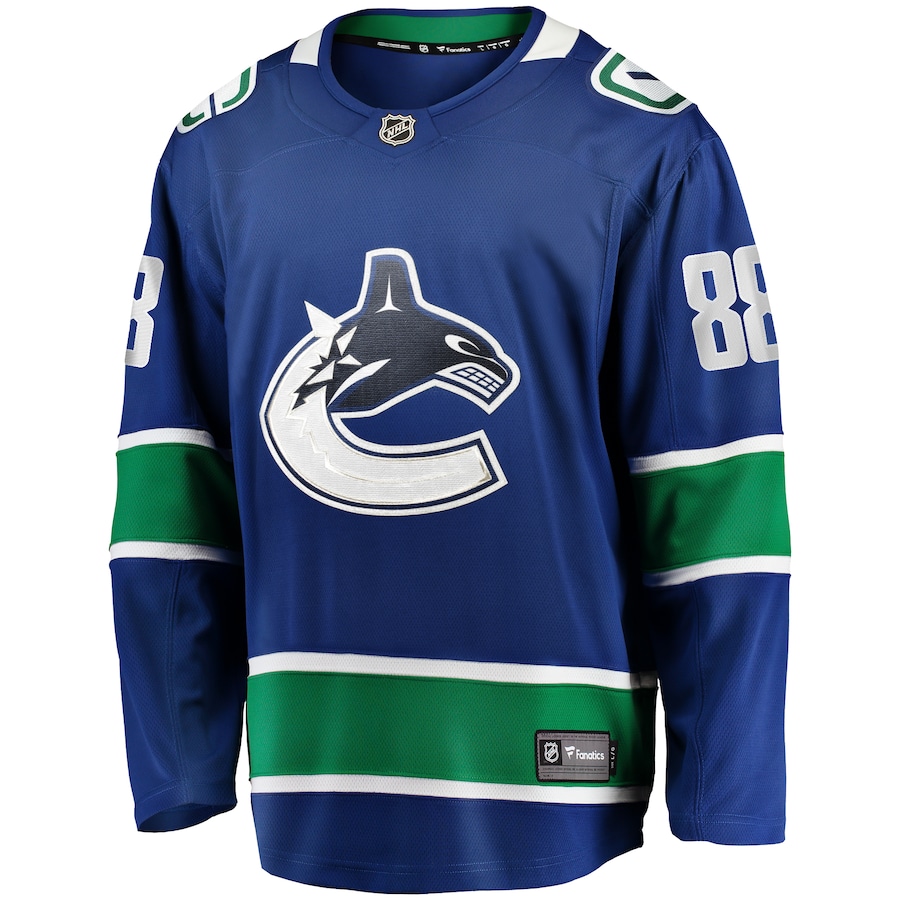 Nils Aman Vancouver Canucks Fanatics Home Premier Breakaway Player Jersey - Blue