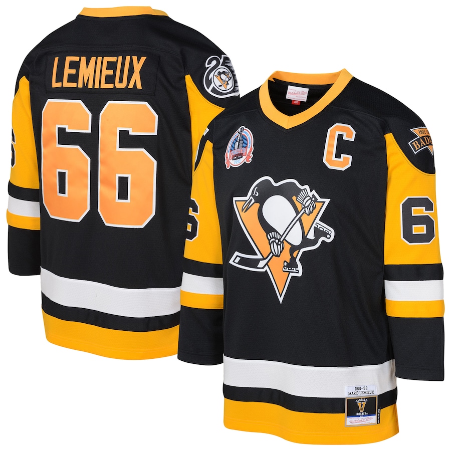 Mario Lemieux Pittsburgh Penguins Mitchell & Ness Toddler 1991/92 Blue Line 2.0 Player Jersey - Black