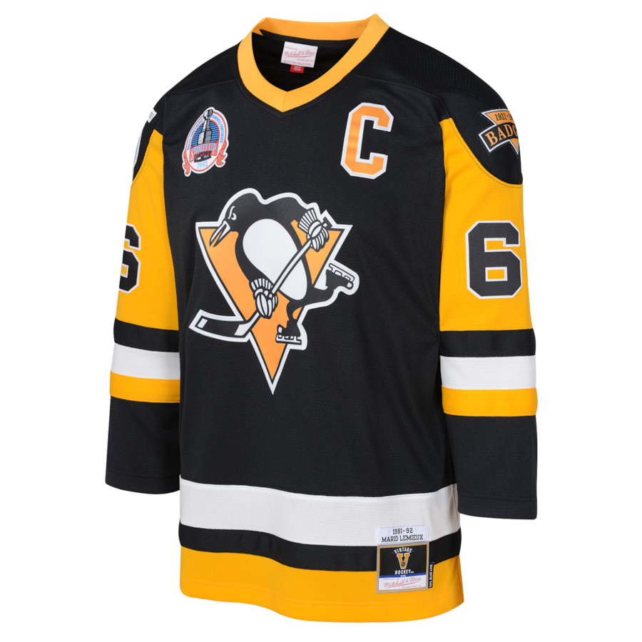 Mario Lemieux Pittsburgh Penguins Mitchell & Ness Toddler 1991/92 Blue Line 2.0 Player Jersey - Black